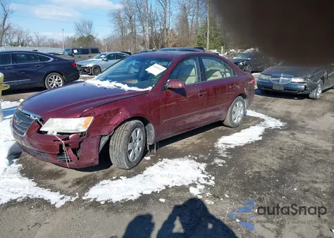 2009 Hyundai Sonata Gls z USA, uszkodzony, nr VIN 5NPET46C29H495579